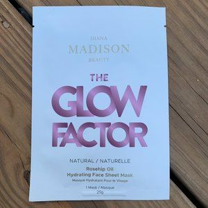 Diana Madison Beauty The Glow Factor Face Sheet Mask